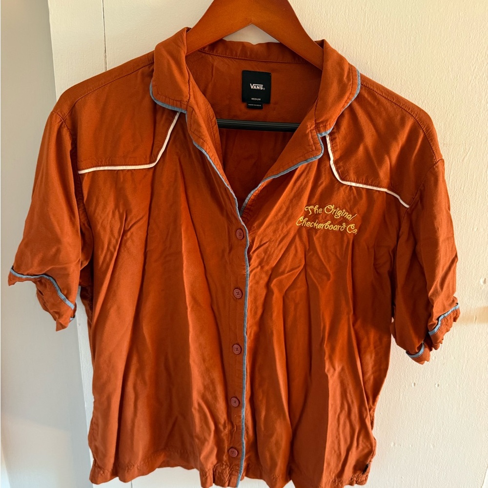 Vans Men's Rust Button Down Shirt